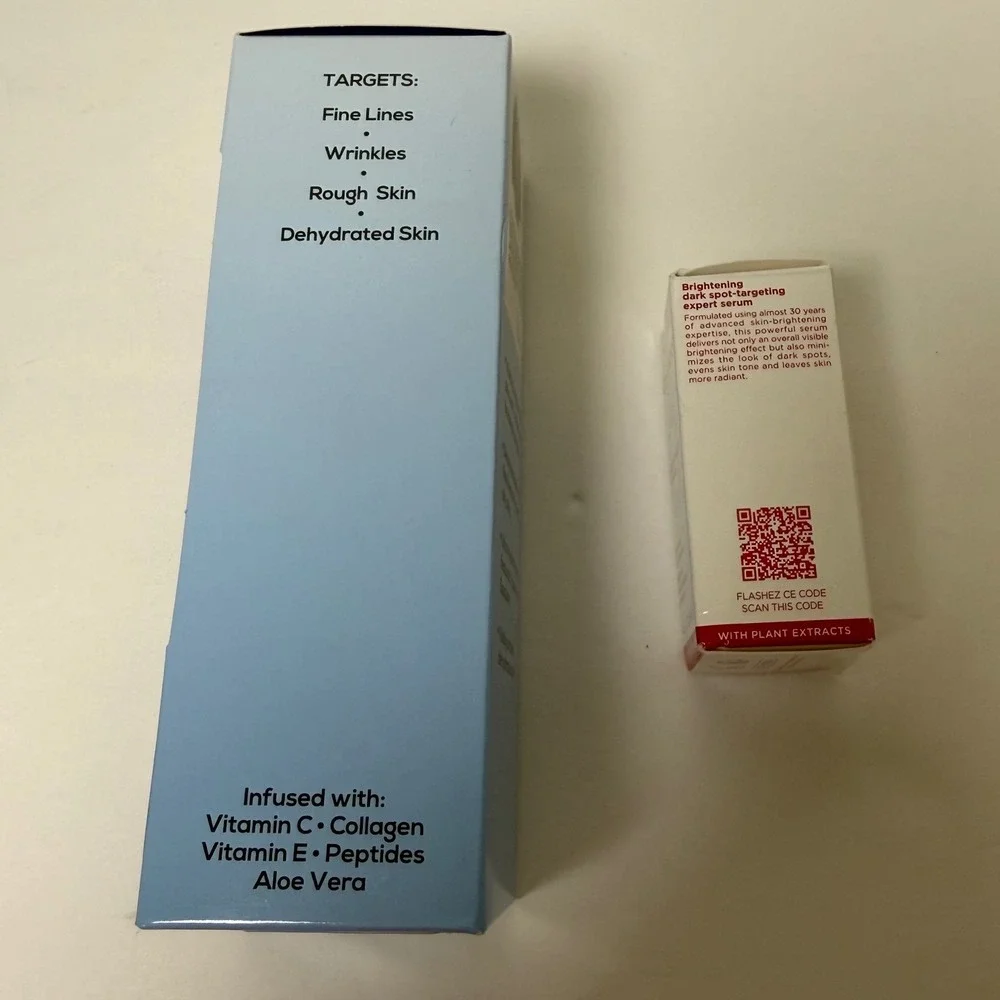 SheaMoisture Merle Roberts Clarins Face Serum Bundle Dark Spot Hyaluronic New